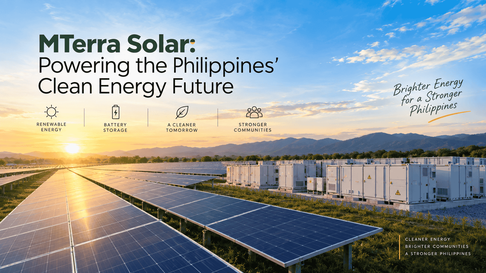 MTerra Solar photovoltaic facility spanning Nueva Ecija and Bulacan, Philippines